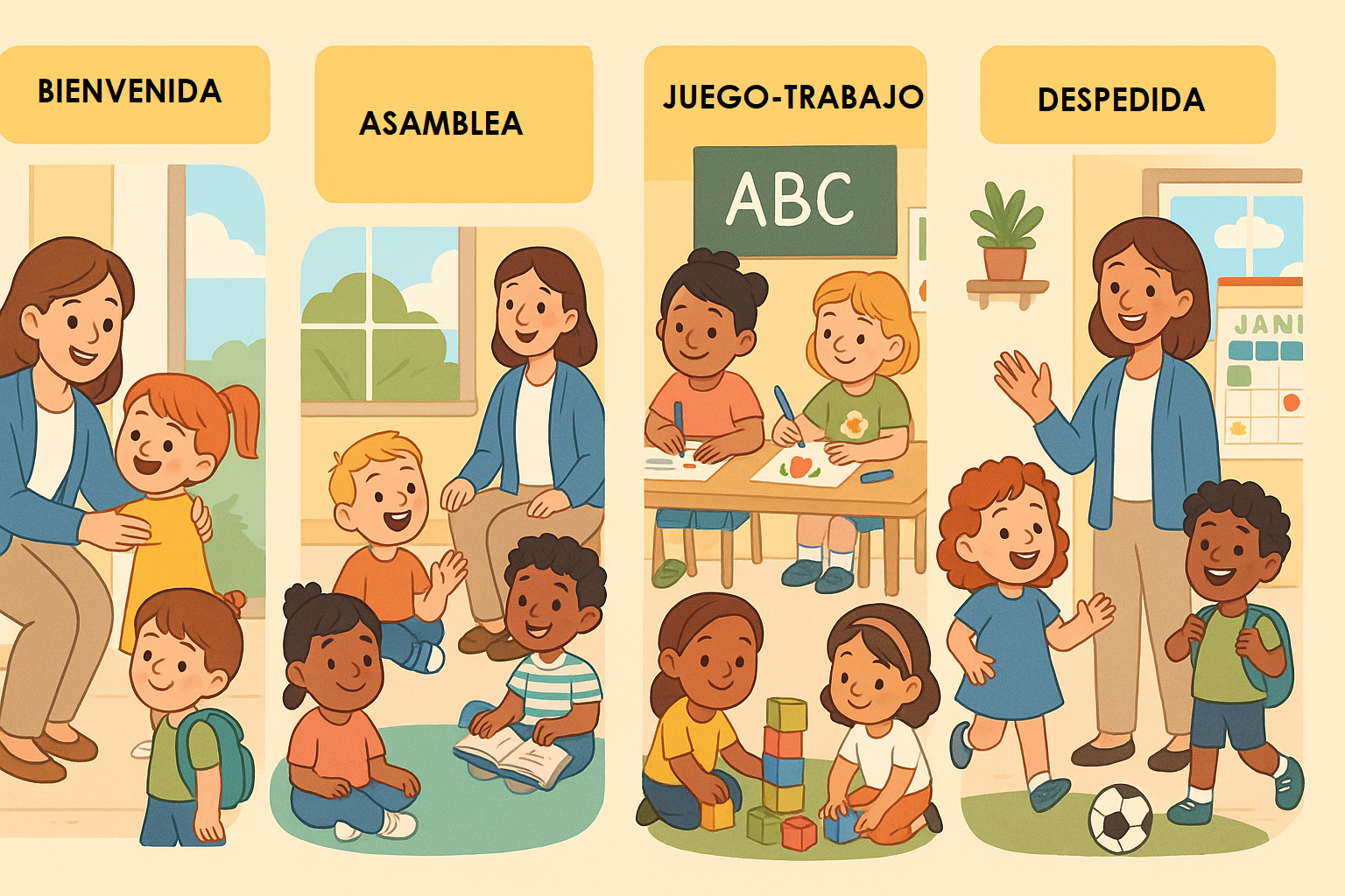 rutinas en preescolar